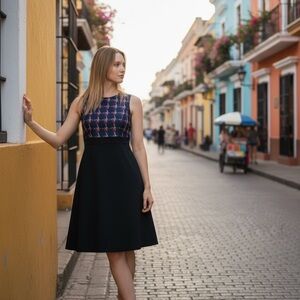 CHANEL Black Fabric Label